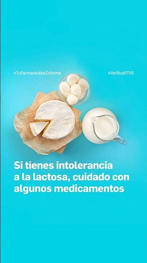 Intolerancia a la lactosa y medicamentos - #VerificaRTVE