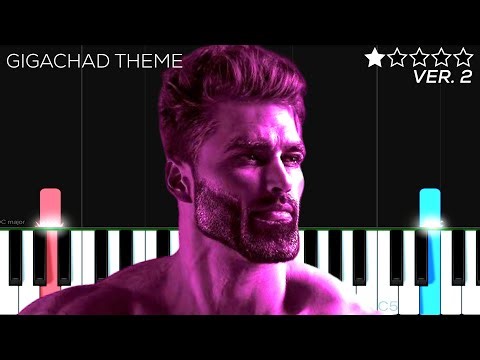 GigaChad Theme | EASY Piano Tutorial