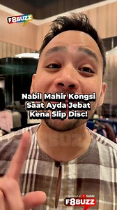 Sebulan je, sebulan je doktor suruh rest, tapi ini Ayda Jebat kan?😅🥰 Nabil Mahir berkongsi cerita apa yang terjadi sehingga Ayda dimasukkan ke hospital kerana minor slip disc. Semoga Ayda Jebat cepat sembuh ya 💪🏻🥰 #f8buzzhiburan #aydajebat #nabilmahir #slipdisc | F8Buzz