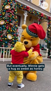 3.6M views · 101K reactions | When Winnie the Pooh meets his tiniest fan...heart melted! 笠 #humankind #disney | Humankind | Facebook