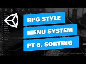 Unity RPG Inventory Menu System - Sortable Columns