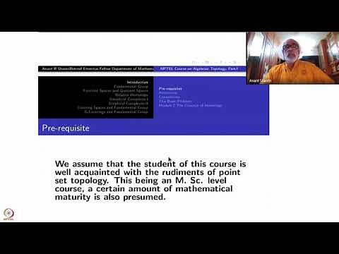 Course Introduction - Introduction to Algebraic Topology (Part-I)