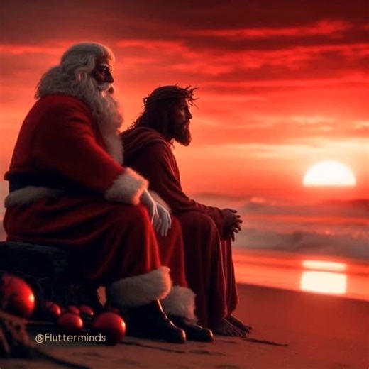 “At Christmas, we celebrate Christ as the source of love — and Santa as the reminder to share that love freely.” | FlutterFlies