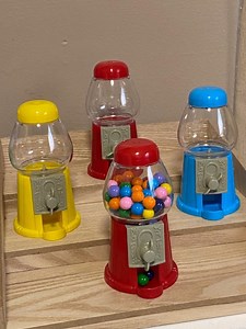 Mini Gumball Machine Candy Dispenser Choice of Color 5" RED Blue YELLOW or WHITE Can Be Personalized Kids Toy Party Favor - Etsy