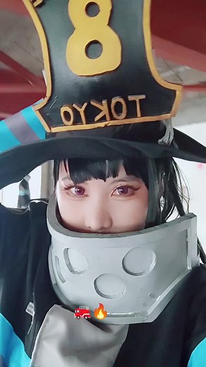 fire force 🚒,❤️‍🔥cg today! went as Maki Oze best grill #fireforceanime #fireforcecosplay #fireforce