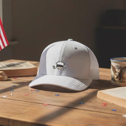 Gojo Anime Embroidered Baseball Cap, Jujutsu Kaisen Unisex Dad Hat - Etsy