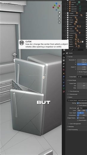 Fix the rotation of your object in seconds! 🔥#blender3d