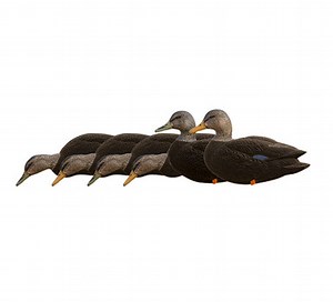 AXF Flocked Full Body Black Ducks: Fusion Pack