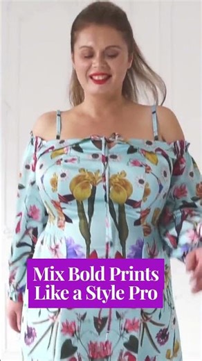 Bold Print Mixing Tips for Plus Sizes