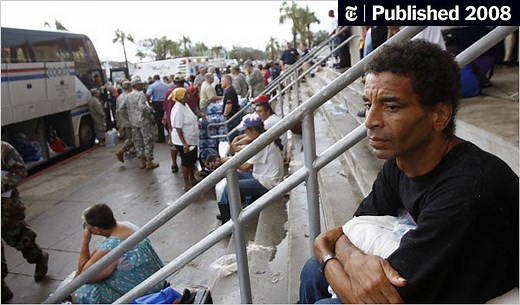 After Surviving Storm, Fleeing a Fetid, Devastated Galveston