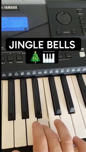 How to Play Jingle Bells on Piano 🎹 | Easy Melody #piano #tutorial