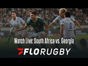 South Africa Rugby vs. Georgia Free Live Stream On FloRugby