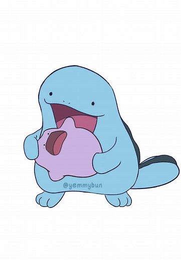 Quagsire Eating Ditto Animation: A Unique Pokémon Moment