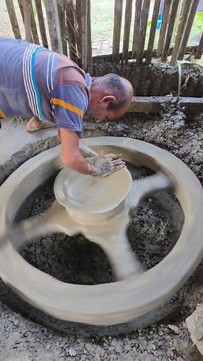 1.2K views | Pottery Pot Making With Clay #clay #pot #handmade #pottery #claypot #short | Rimi Vlog &Craft | Facebook