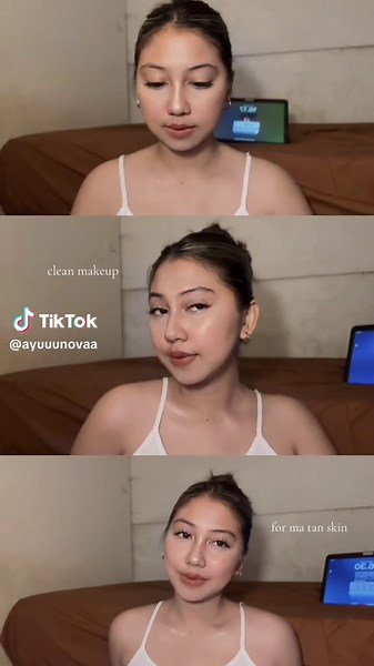 Clean Girl Makeup Tutorial for Tan Skin