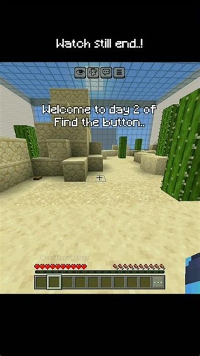 Find The Button |😼 DAY 2 #minecraft #shorts