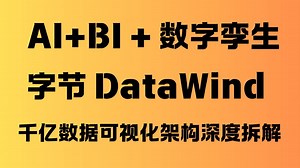 AI BI   数字孪生！字节 DataWind 千亿数据可视化架构深度拆解
