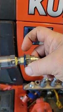 Kubota 2380 front end loader leaky quick connect fix