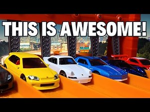 I BOUGHT THE HOT WHEELS SUPER 6 LANE RACEWAY!!