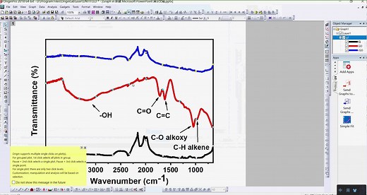 Origin拉平基线（红外光谱为例）