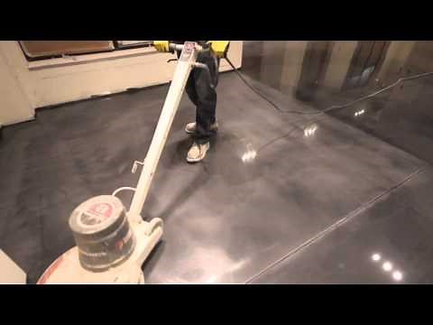 DESIGNER METALLIC EPOXY (EP-E100) FLOOR SANDING BETWEEN COATS