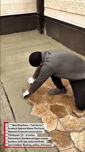 Installing Natural Stone Tiles – Transforming Plain Cement into Elegant Flooring