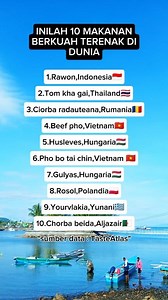 10 makanan berkuah terenak di dunia "sumber data :TasteAtlas" #reelsfb #kontenlucu #kontenhiburan #kontenkomedi #tasteatlas | Rahman Saleh Mustafa
