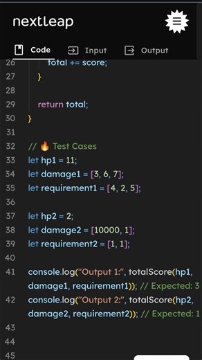 Dungeon Trap Problem | Max Score from HP | JavaScript DSA Interview Question