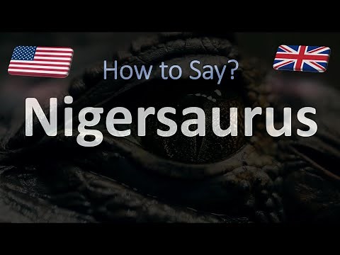 How to Pronounce Nigersaurus? | English, American | Dinosaur Pronunciation