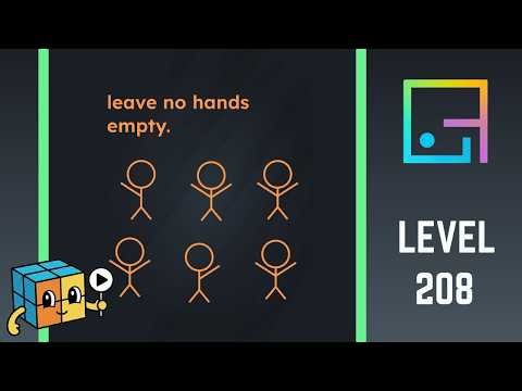 Game is Hard Level 208 Walkthrough Solution - Leave no hands empty.