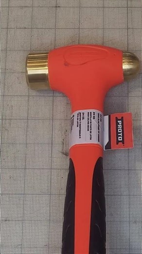 Proto Compo-Cast 24 Oz Brass Dead-Blow Ball Peen Hammer 818AH8 / J24DFBA