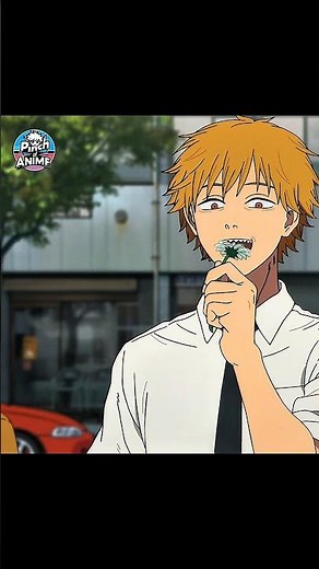 Denji Eating a Flower 💀🌸 | Chainsaw Man Movie Scene