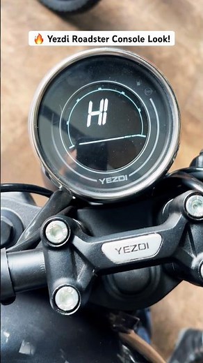 Modern retro vibes! The Yezdi Roadster’s cockpit up close 😍⚙️#ytshorts