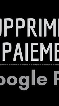 REMOVE PAYMENT on Google Play, how to remove a PAYMENT METHOD on the Play Store
