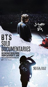 121K views · 86K reactions | <j-hope IN THE BOX> & <SUGA: Road to D-DAY>IN CINEMAS WORLDWIDE  2 weeks until #BTSARMY is together in cinemas again!  Both films include a personal message, exclusive to cinemas  Screening worldwide from Saturday, June 17 for a limited time only  Tickets at https://www.btssolodocumentaries.com/ #jhopeINTHEBOX #RoadToDDAY | BTS (방탄소년단) | Facebook