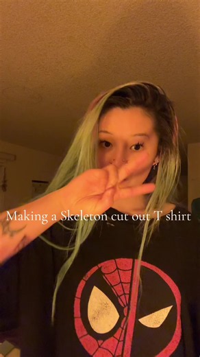 Skeleton Rib Cut-Up Shirt Tutorial: Easy Alt Fashion DIY