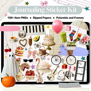 Digital Journaling Sticker Kit, Digital Stickers, Digital Journal Stickers, Coquette, Journal Stickers, Cute Stickers, Aesthetic Stickers - Etsy