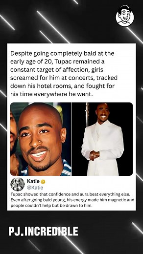 8.8K views | Despite going completely bald at the early age of 20, Tupac remained a constant target of affection, girls screamed for him at concerts, tracked down his hotel rooms, and fought for his time everywhere he went. | PJ.Incredible | Facebook