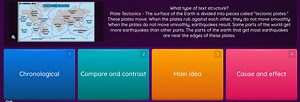 What type of text structure? Plate Tectonics - The surface of t... | Filo