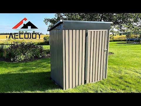 AECOJOY 5' x 3' Metal Storage Shed | Assembly Tips And Review