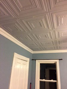 Styrofoam Ceiling Tiles - Popcorn Ceiling Cover. Easy DIY Installation - Glue up Over Stucco. Model #RM31 - Etsy