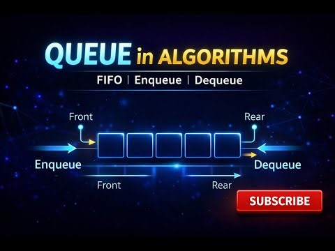 Queue in Data Structures Explained | FIFO, Enqueue & Dequeue (Easy)