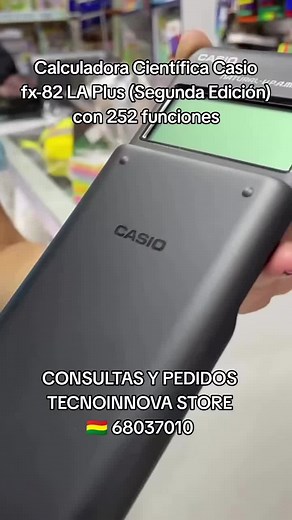 Calculadora Científica Casio fx-82 LA Plus Segunda Edición con 252 funciones disponible en #tecnoinnovastore #casio #original #secundaria #universidad #ideal #lapaz #bolivia