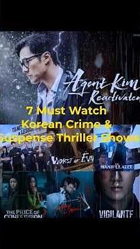 7 Must Watch Crime Thriller Kdramas | Top 7 Suspense Thriller Kdramas | Top 7 Mystery Thriller Shows