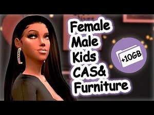 The Sims 4: MEGA Aesthetic CC Folder // Female Male Kids CAS & FURNITURE FULL CC Folder
