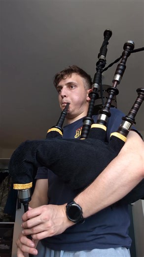 Mist Covered Mountains Scotland Bagpipes Drone Footage