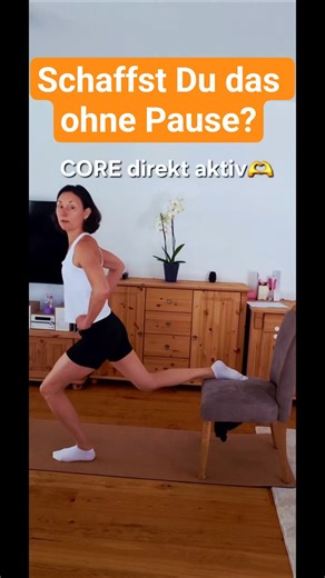 Schnelles Full Body Workout mit Stuhl