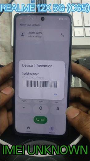 REALME 12X 5G imei unknown-pad line damage-RF IC change not done three macro jumper problem solved