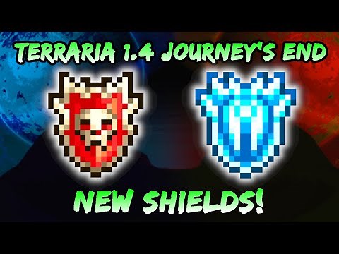 NEW Hero Shield & Frozen Shield in Terraria Journey's End 1.4! Upgraded Paladin's Shield!