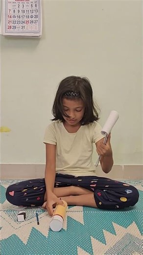 Fun with primary School Project? school girl made GIANT Pencil! ✏️😱 (Wait for the Eraser!)